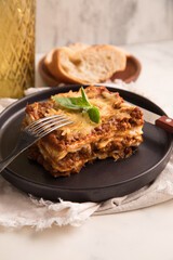 Bolognese tomato sauce traditional lasagna food