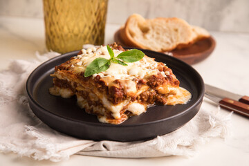 Bolognese tomato sauce traditional lasagna food