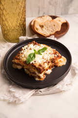 Bolognese tomato sauce traditional lasagna food