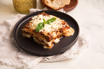 Bolognese tomato sauce traditional lasagna food