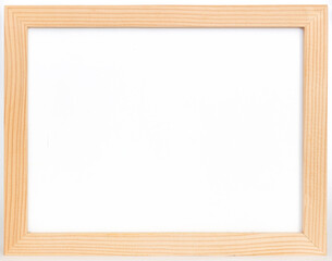 Obraz premium Wood frame or photo frame isolated on the white background