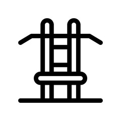 chest press line icon