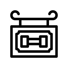 gym line icon