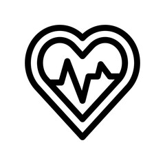 heart rate line icon
