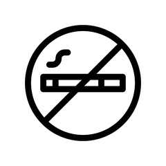 no smoking line icon