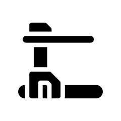 treadmill glyph icon