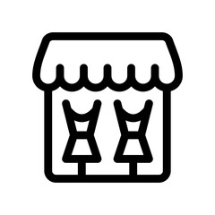 boutique line icon
