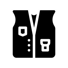 vest glyph icon