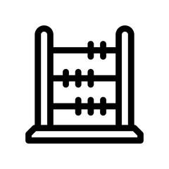 abacus line icon