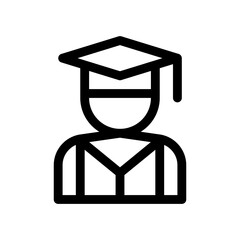 graduate line icon