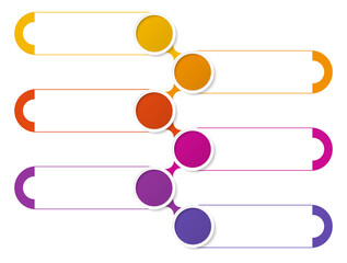 Basic infographic with 6 steps, process or options.