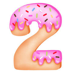 number drawn from the shape of cakes