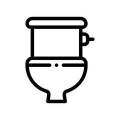 toilet line icon