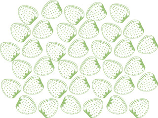 background of strawberry vector illustration,Doodle fruits. Natural tropical fruit, doodles strawberry and vitamin . Vegan kitchen strawberry hand drawn, organic fruits or vegetarian food.good for kid
