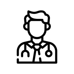 doctor line icon