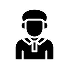 businessman glyph icon