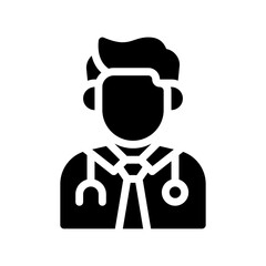 doctor glyph icon