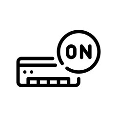 air conditioner line icon