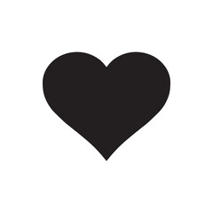 Heart icon vector. Love sign symbol vector. Heart vector icon illustration isolated on white background