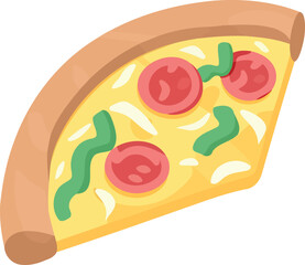 food pepperoni pizza slice