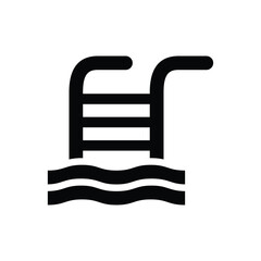 Swimming pool vector icon