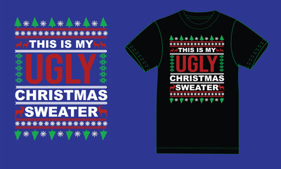 t shirt design template! Christmas sweater.