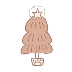 ブラウンクリスマスツリー