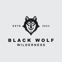 Wolf or head wolf Logo vector icon illuatration design