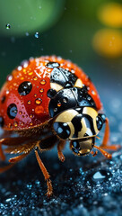 ladybug on the water