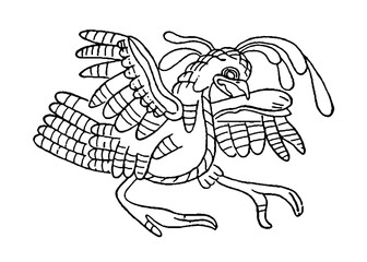 The sun eagle tattoo in Aztec culture