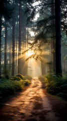 Fototapeta premium morning in the forest