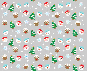seamless christmas pattern vector 