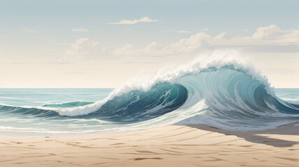 wave on the beach