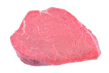 Raw beef steak isolated