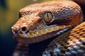 Fototapeta premium Close-up portrait of a boa constrictor snake.