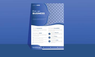 New corporate flyer design.  modern flat design.