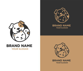 Cat And Dog Pet Store Logo