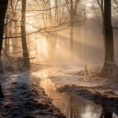 morning in the forest