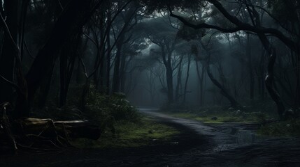 Atmospheric Lighting in the National Park Along the Great Ocean Road
