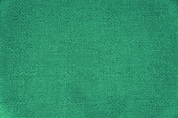 Green burlap with beautiful canvas texture of blue fabric in retro style with beautiful blue fabric canvas texture as vintage burlap for background and design