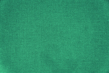 Green burlap with beautiful canvas texture of blue fabric in retro style with beautiful blue fabric...