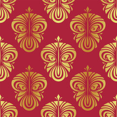 Vector seamless pattern. Modern stylish abstract texture. Repeating geometric tiles from striped elements