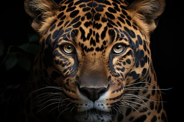 Foto op Plexiglas close up portrait of a leopard © Volodymyr Skurtul