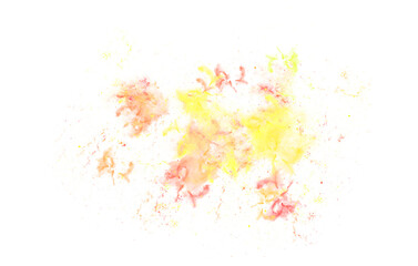 gold and orange galaxy watercolor  stars splashes transparent