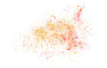 gold and orange galaxy watercolor  stars splashes transparent