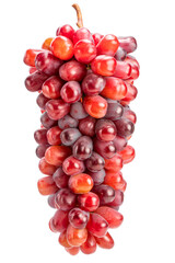 Red Grape on whiter background, Red grape or Red shine muscat grape isolate on white with clipping path.