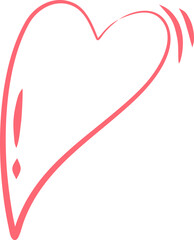 Cute Heart Doodle Hand Drawn