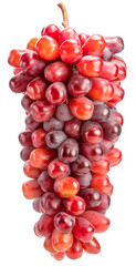 Red Grape on whiter background, Red grape or Red shine muscat grape isolste on white PNG File.