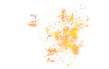 gold and orange galaxy watercolor  stars splashes transparent