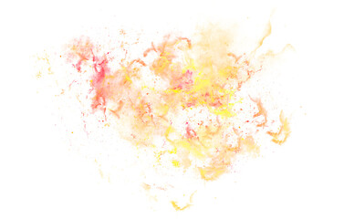 gold and orange galaxy watercolor  stars splashes transparent